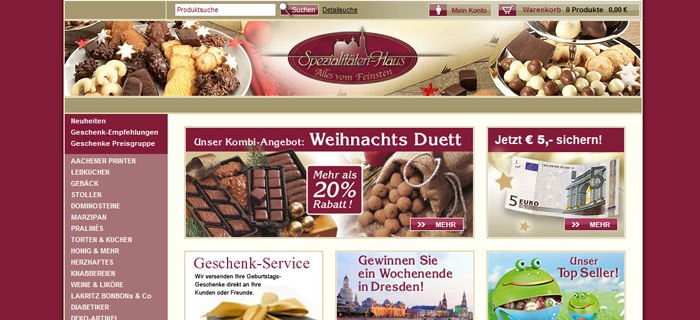 Spezialitäten Haus für Aachener Printen und Lebkuchen