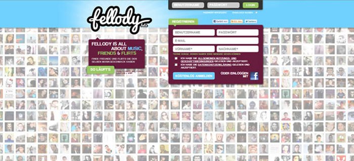 Bei Fellody.com entscheidet der Musikgeschmack über mögliche Freunde und Kontakte