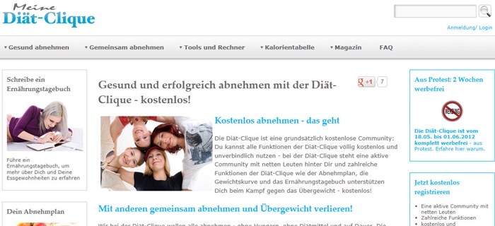 Diät-Clique.de – kostenlose Tipps zum Abnehmen