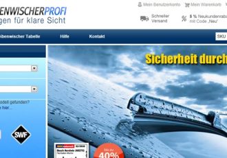 Die Webseite Scheibenwischer-Profi.de im Portrait