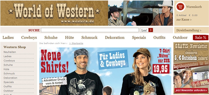 Westernkleidung online kaufen