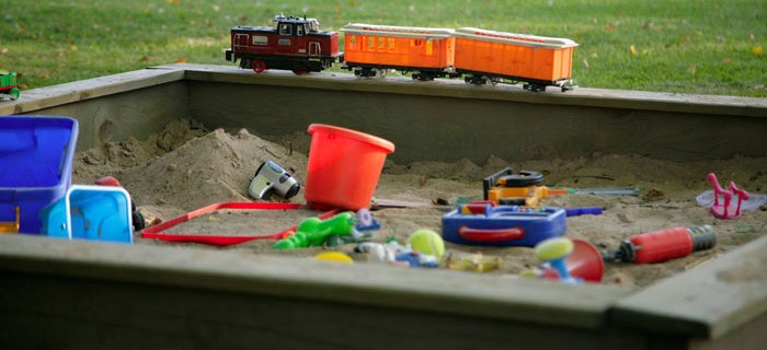 Sandkasten für den eigenen Garten