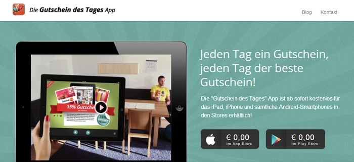 Die Gutschein des Tages App