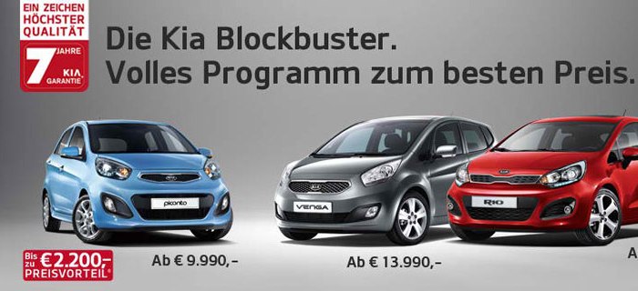 Kia Blockbuster Angebote