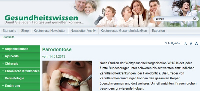 Online Gesundheitsportal