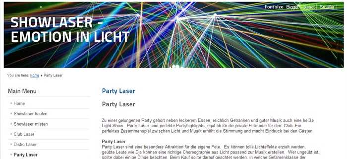 Laser – das Party-Highlight
