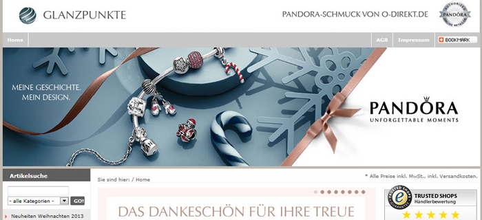 Pandora Schmuck von GLANZPUNKTE