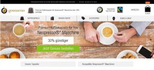 Gourmesso, der Onlineshop für Kaffeekapseln