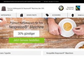Gourmesso, der Onlineshop für Kaffeekapseln